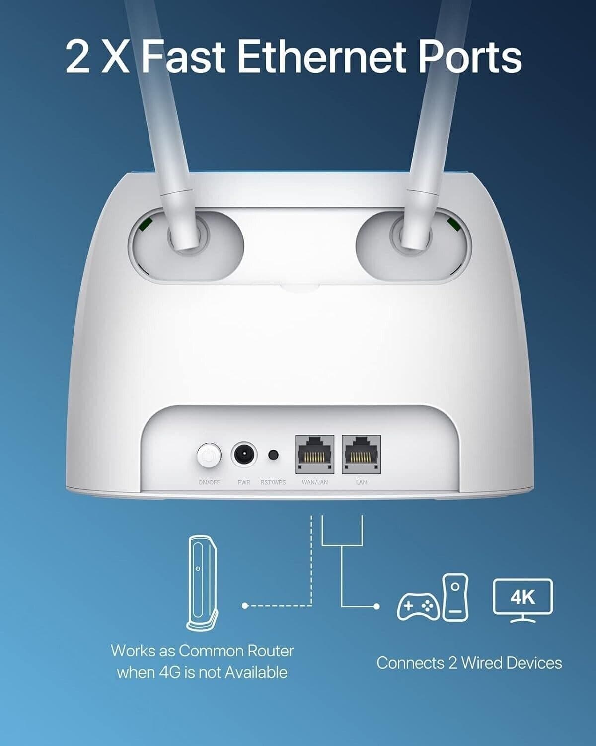 ioGiant Router 4G LTE con Sim, AC1200 Wi-Fi Dual-Band, Senza configurazione - 2