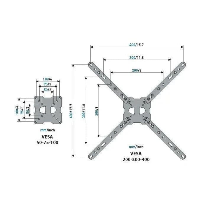 Supporti A Muro Staffa Per Tv Meliconi CME ER400 da 14 a 50 pollici - 2
