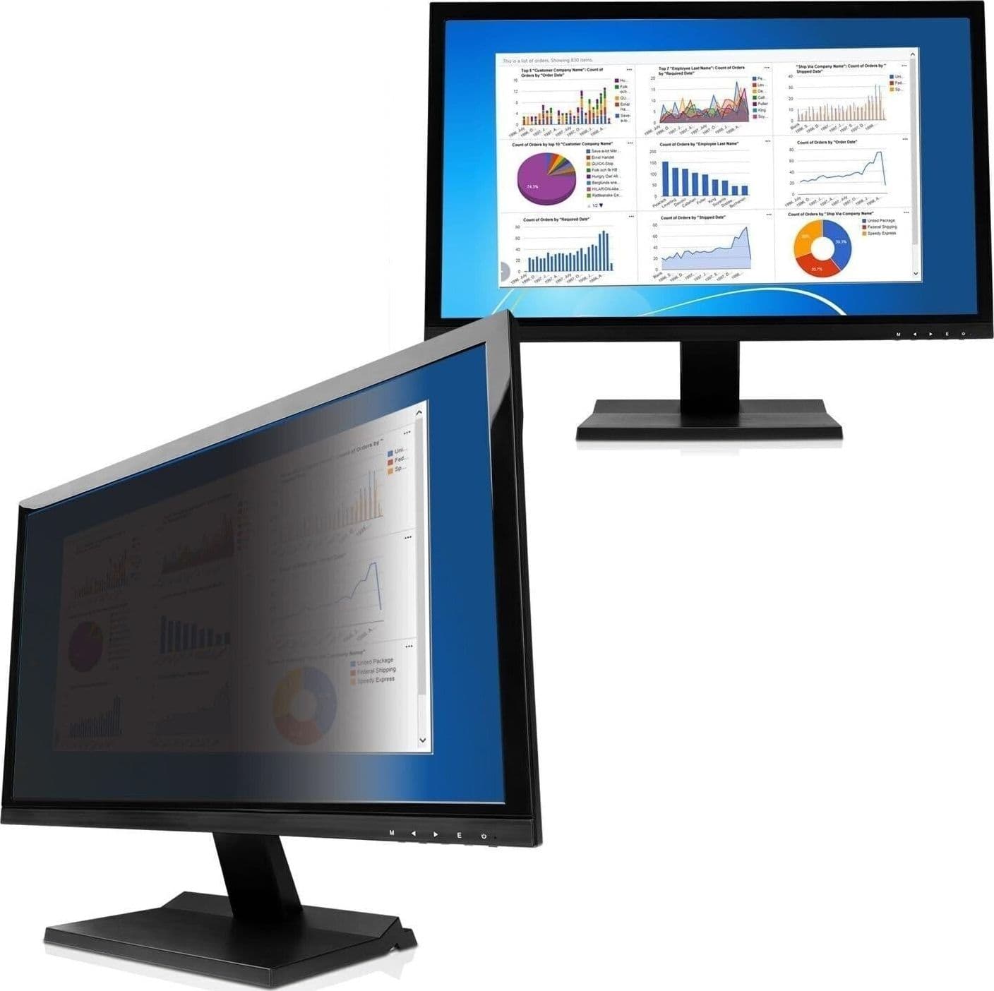 V7 PS23.6W9A2-2E 23,6 " Filtro privacy (16:9, 52.0 x 29,2 cm / 20,47 x 11,50 - 3
