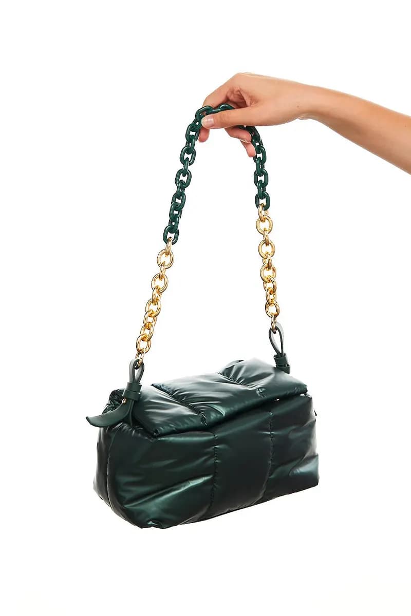 MYA ACCESSORIES | Borsa piumino con catena - 2