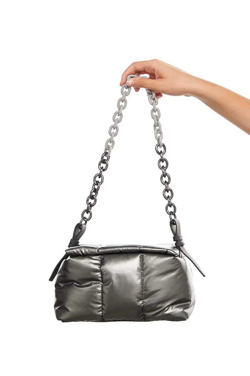 MYA ACCESSORIES | Borsa piumino con catena - 2