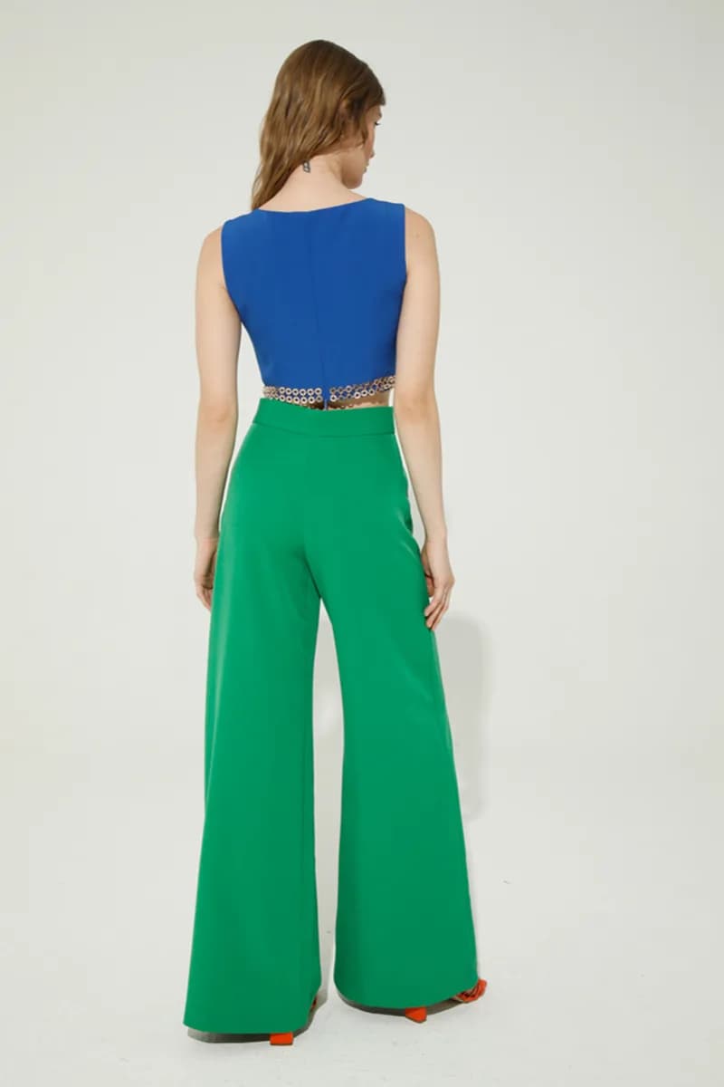 GOA GOA | Pantalone palazzo tinta unita - 2