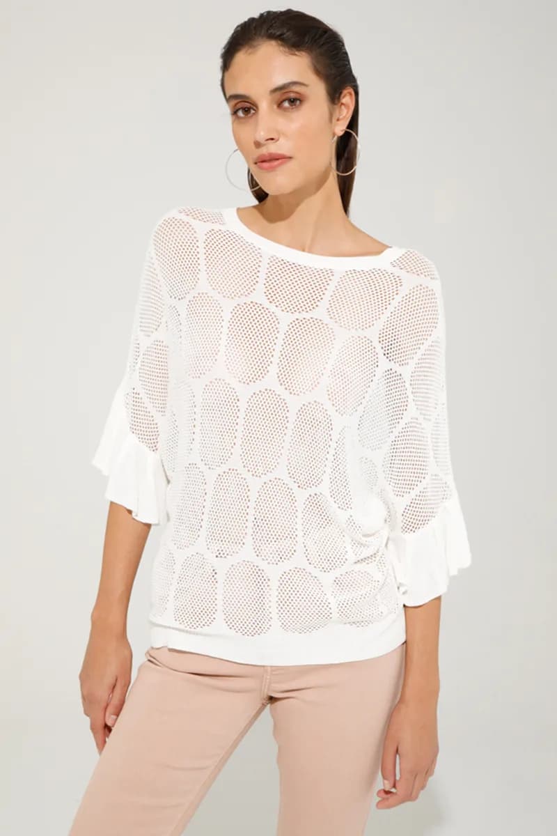 GOA GOA | Maglia maniche corte traforata - 3