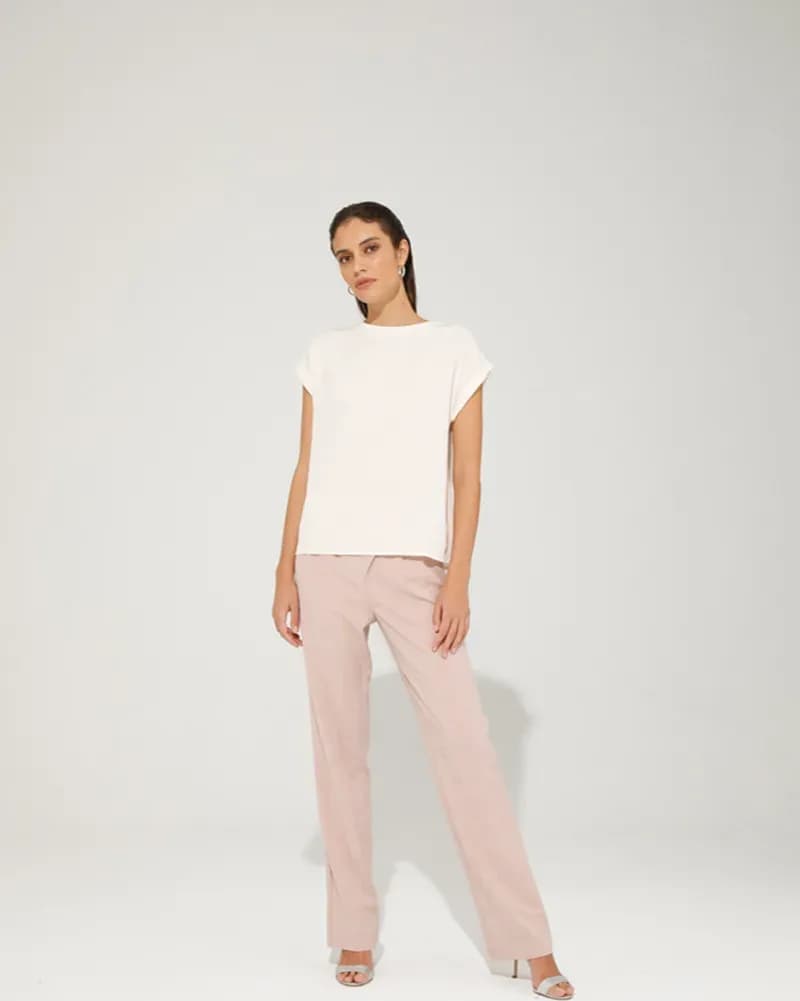 GOA GOA | T-shirt basica scollo rotondo in tencel - 3