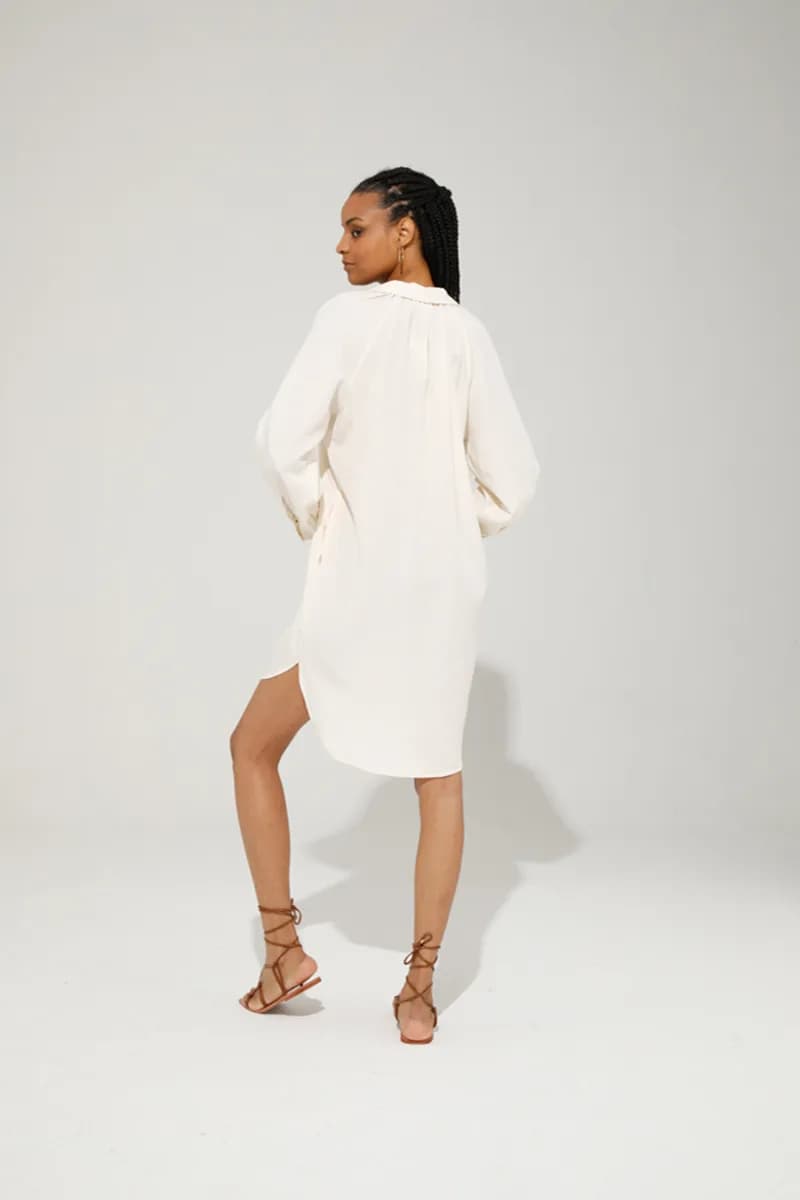 GOA GOA | Abito corto chemisier in tencel - 2