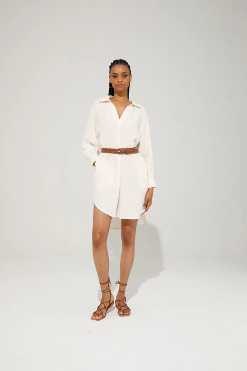 GOA GOA | Abito corto chemisier in tencel - 4