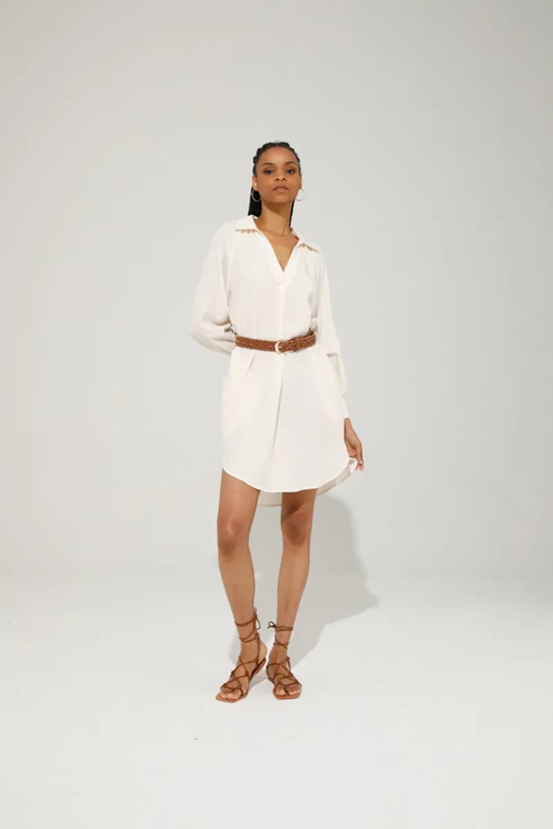 GOA GOA | Abito corto chemisier in tencel - 5