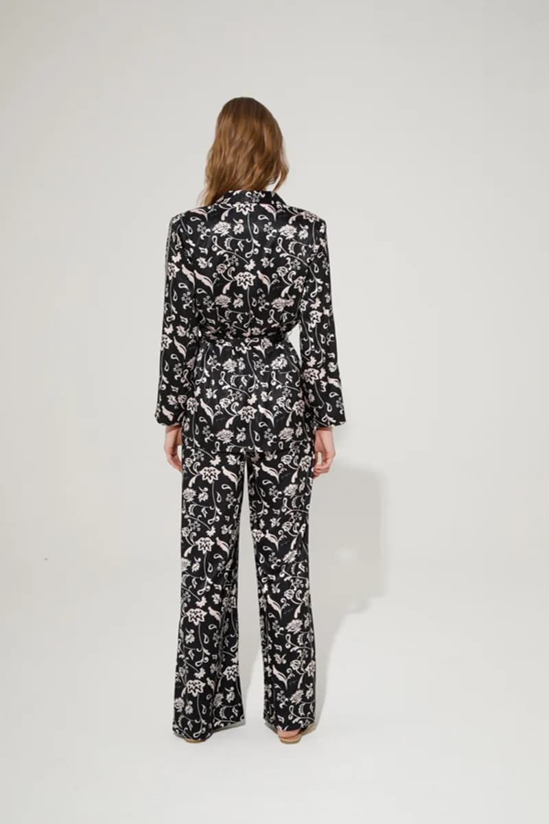 GOA GOA | Giacca kimono in raso stampato - 4