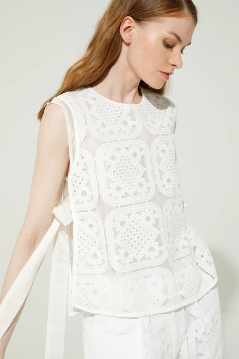 GOA GOA | Blusa quadrata in pizzo - 6