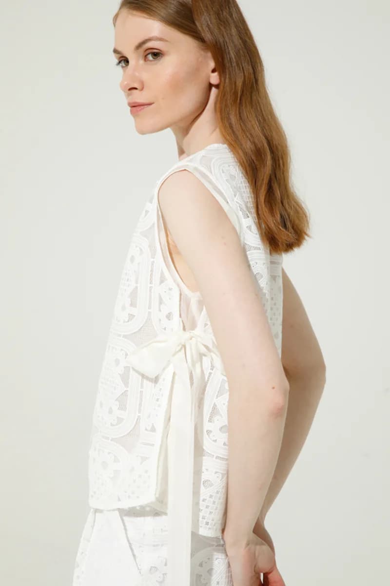 GOA GOA | Blusa quadrata in pizzo - 2