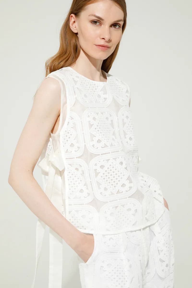 GOA GOA | Blusa quadrata in pizzo - 3