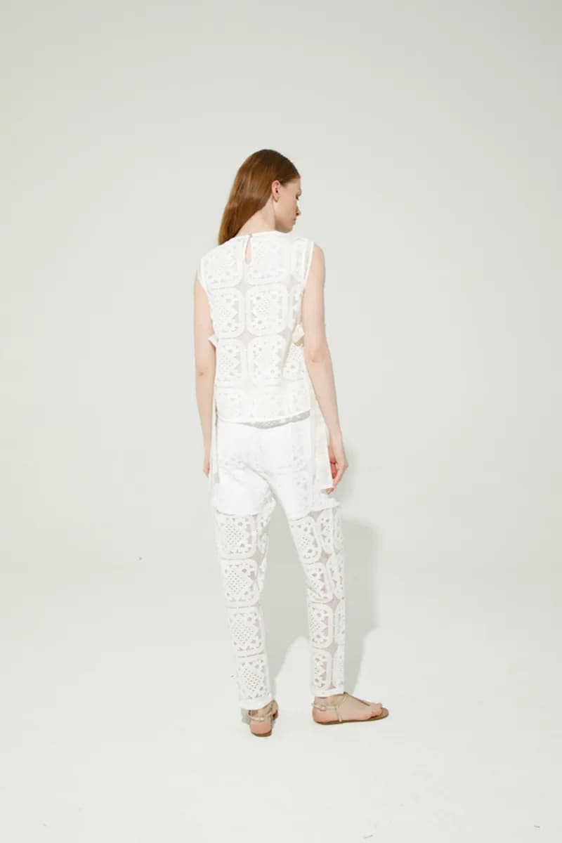 GOA GOA | Blusa quadrata in pizzo - 5