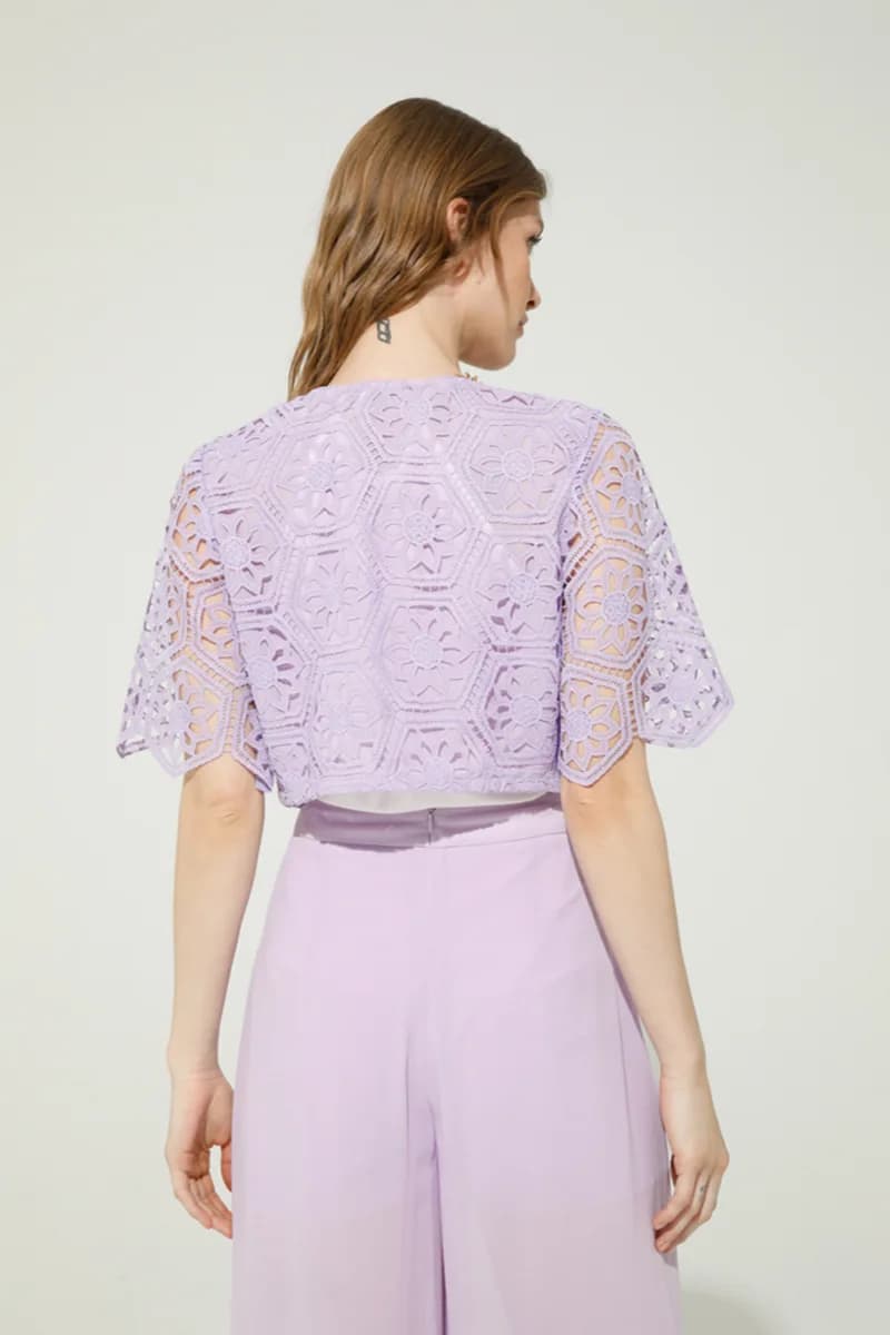 GOA GOA | Giacchino elegante in pizzo macrame - 7