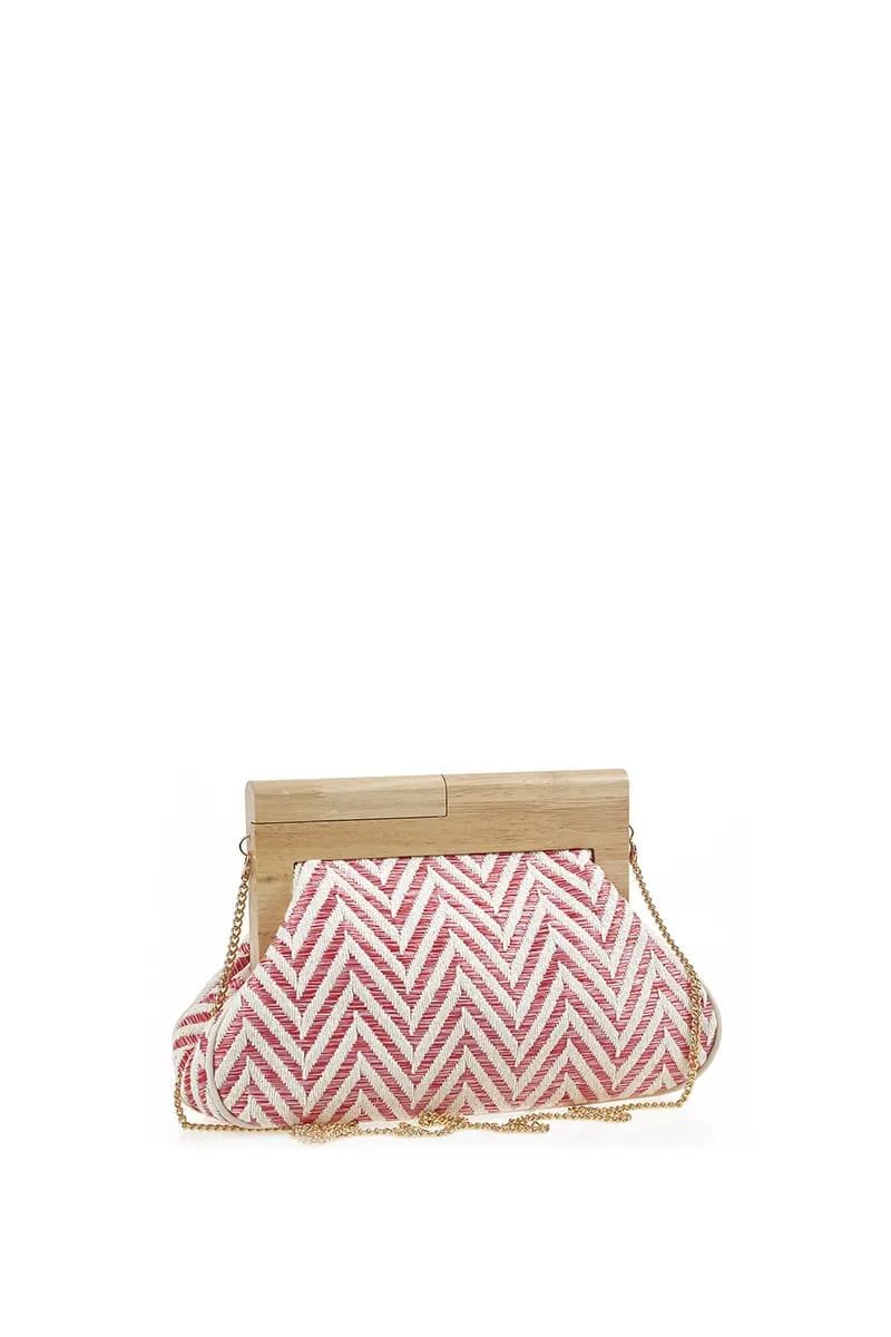 VERDE FASHION | Pochette paglia zig zag - 2
