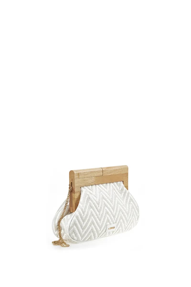 VERDE FASHION | Pochette paglia zig zag - 11