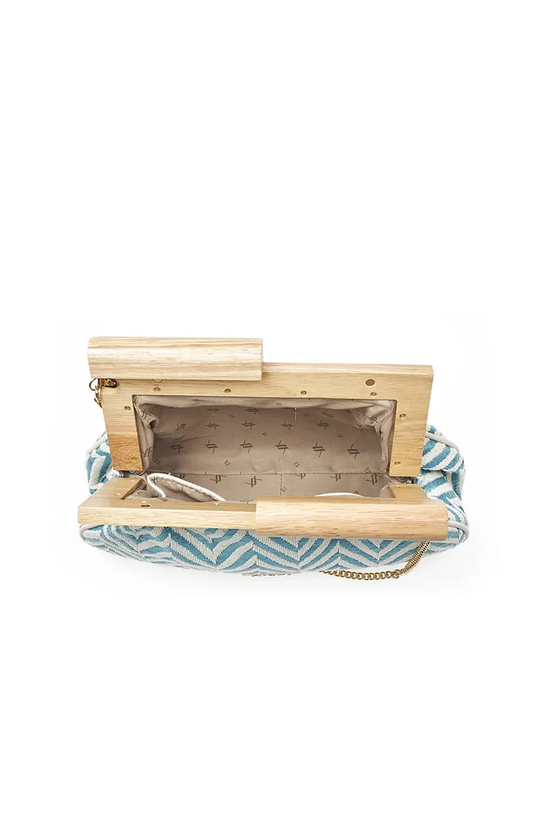 VERDE FASHION | Pochette paglia zig zag - 16