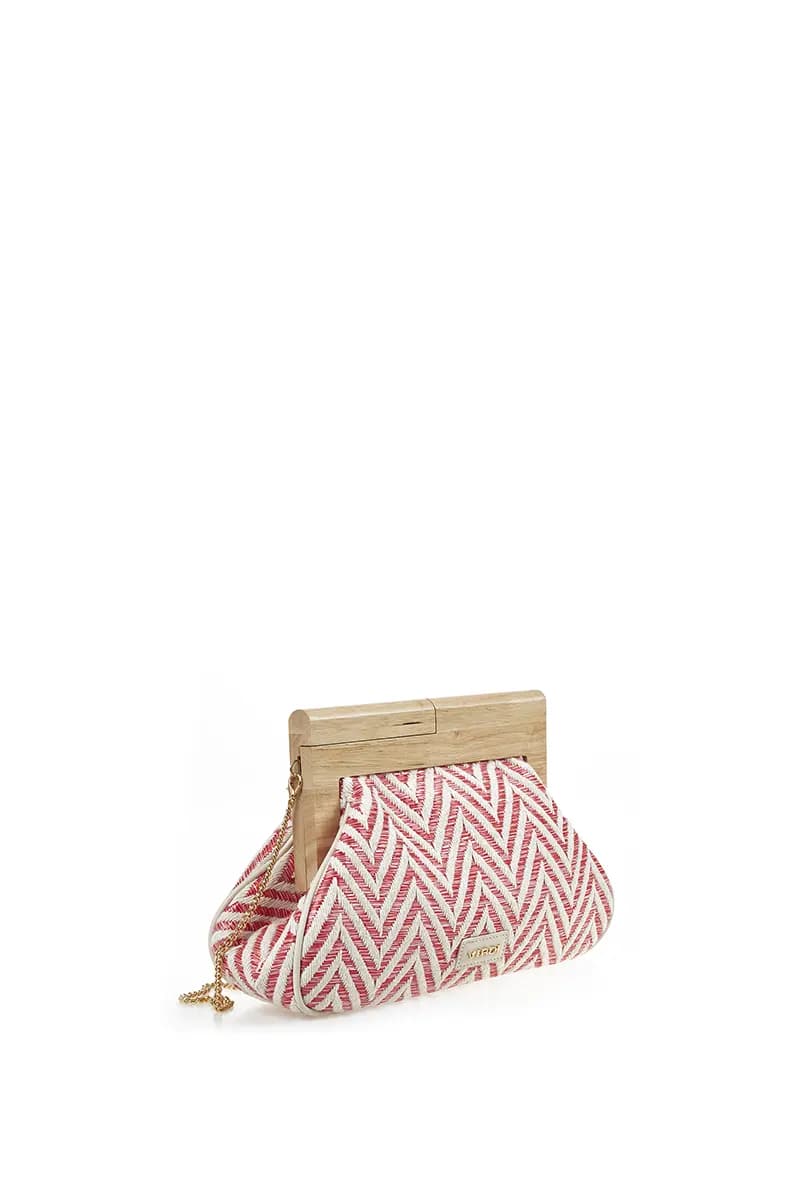 VERDE FASHION | Pochette paglia zig zag - 3