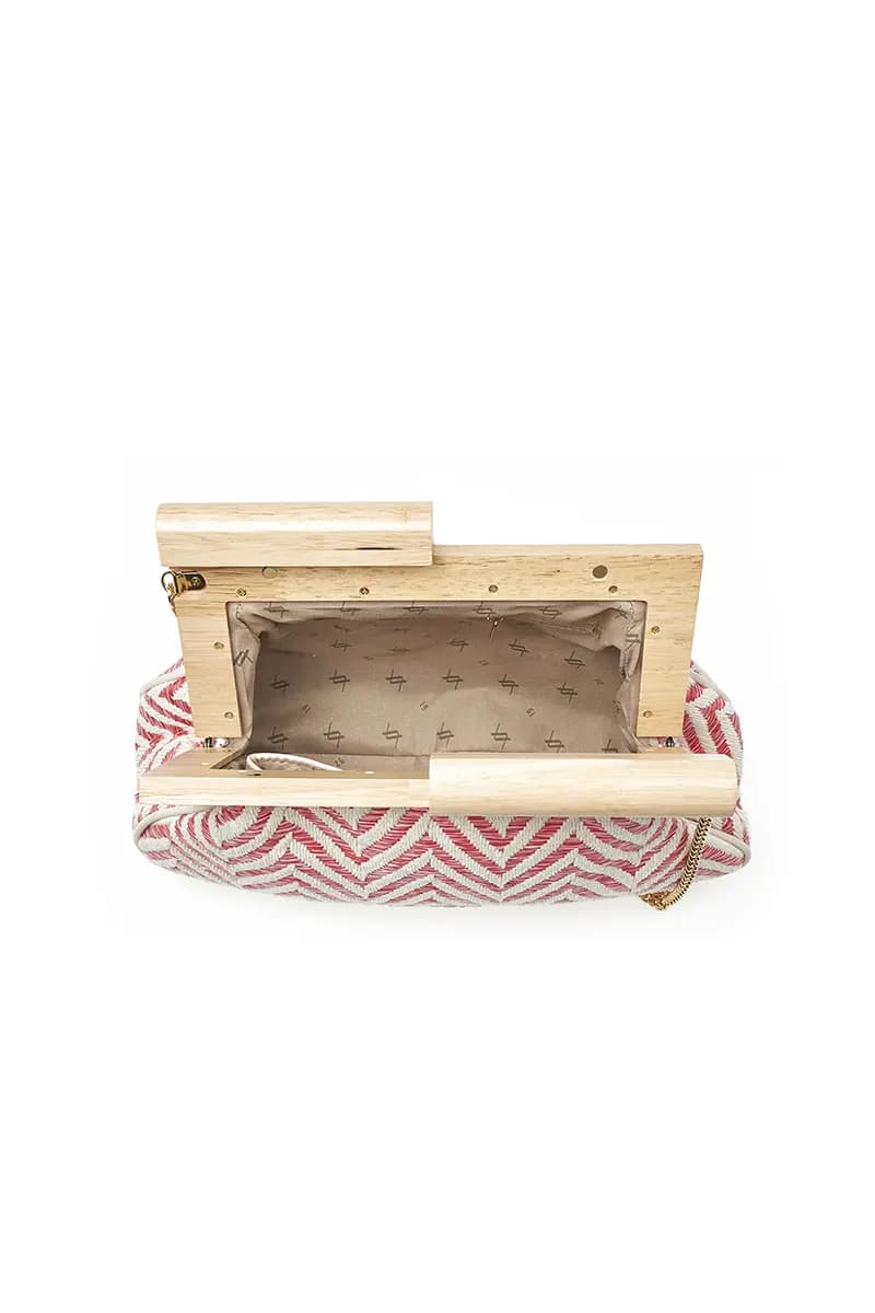 VERDE FASHION | Pochette paglia zig zag - 4