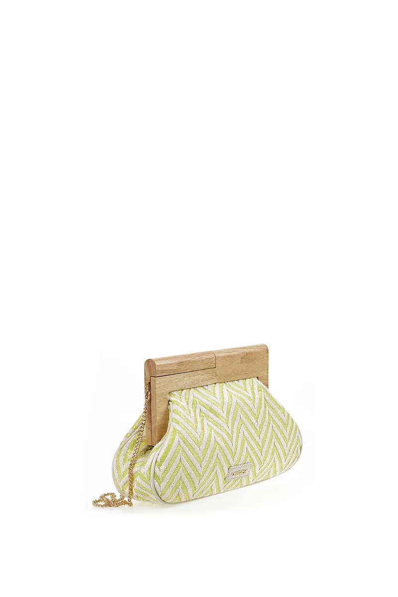 VERDE FASHION | Pochette paglia zig zag - 7
