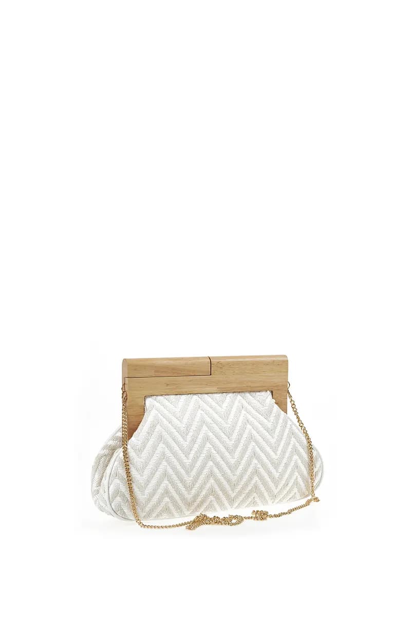 VERDE FASHION | Pochette paglia zig zag - 10