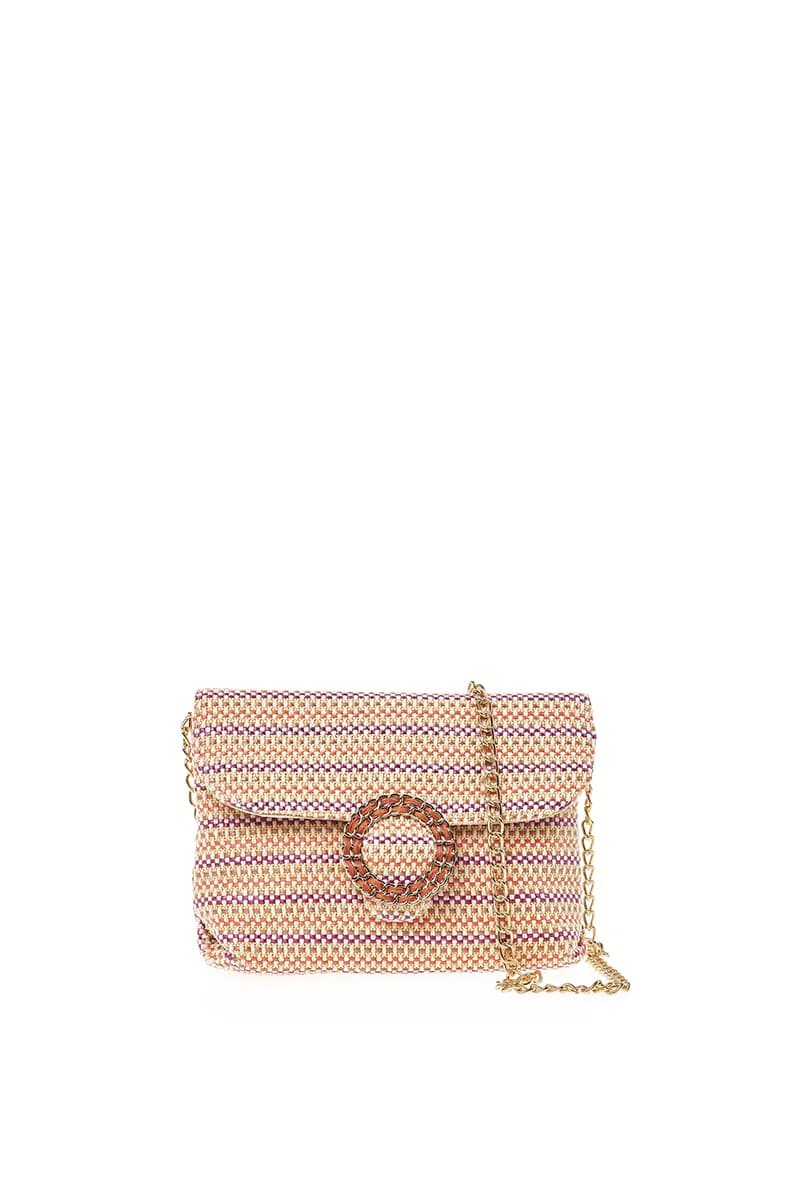 VERDE FASHION | Pochette a righe con patta - 17