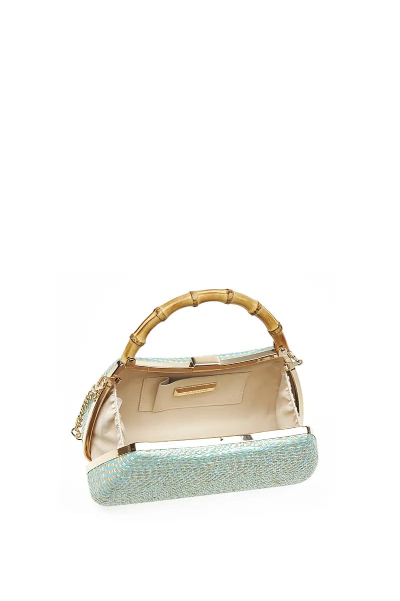 VERDE FASHION | Pochette zebrata manico legno - 12