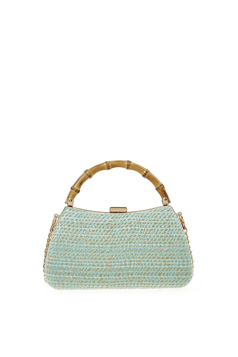 VERDE FASHION | Pochette zebrata manico legno - 9