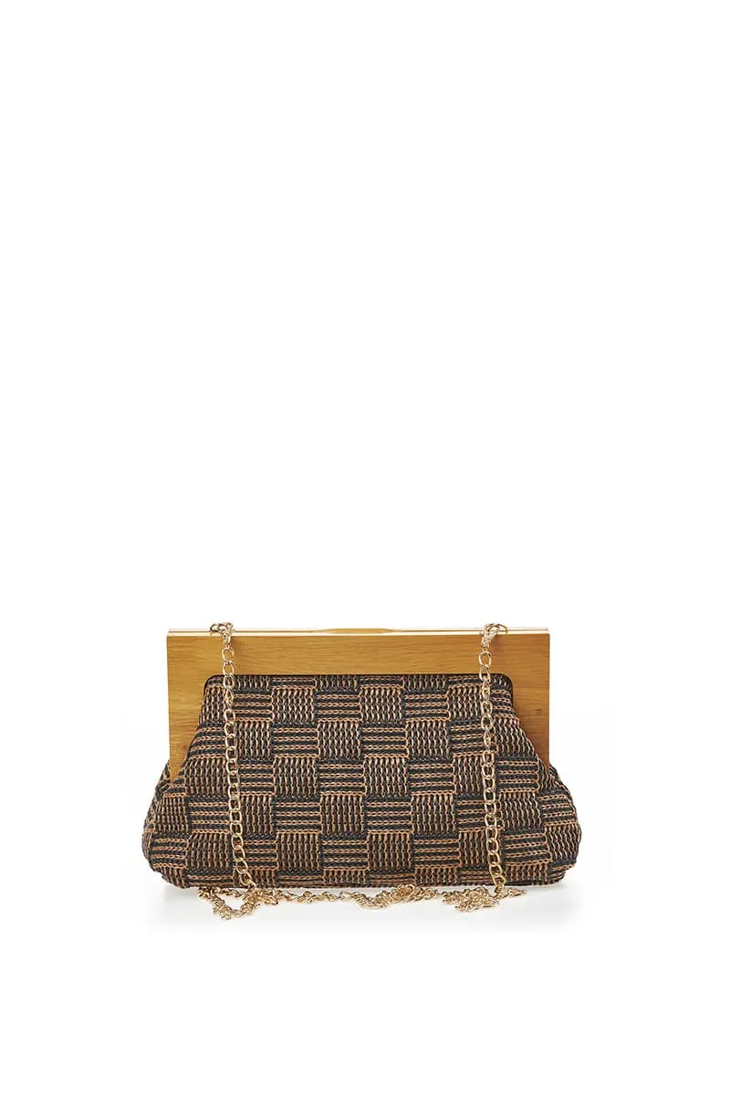 VERDE FASHION | Pochette paglia intrecciata - 15