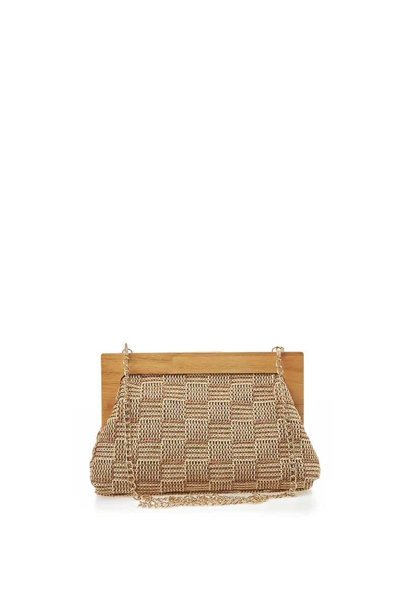 VERDE FASHION | Pochette paglia intrecciata - 13