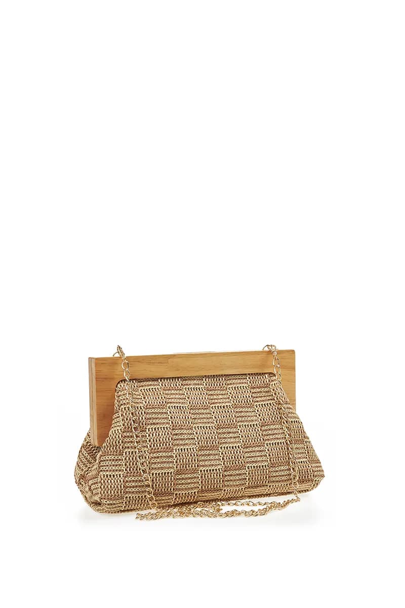 VERDE FASHION | Pochette paglia intrecciata - 11
