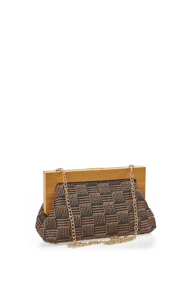 VERDE FASHION | Pochette paglia intrecciata - 7