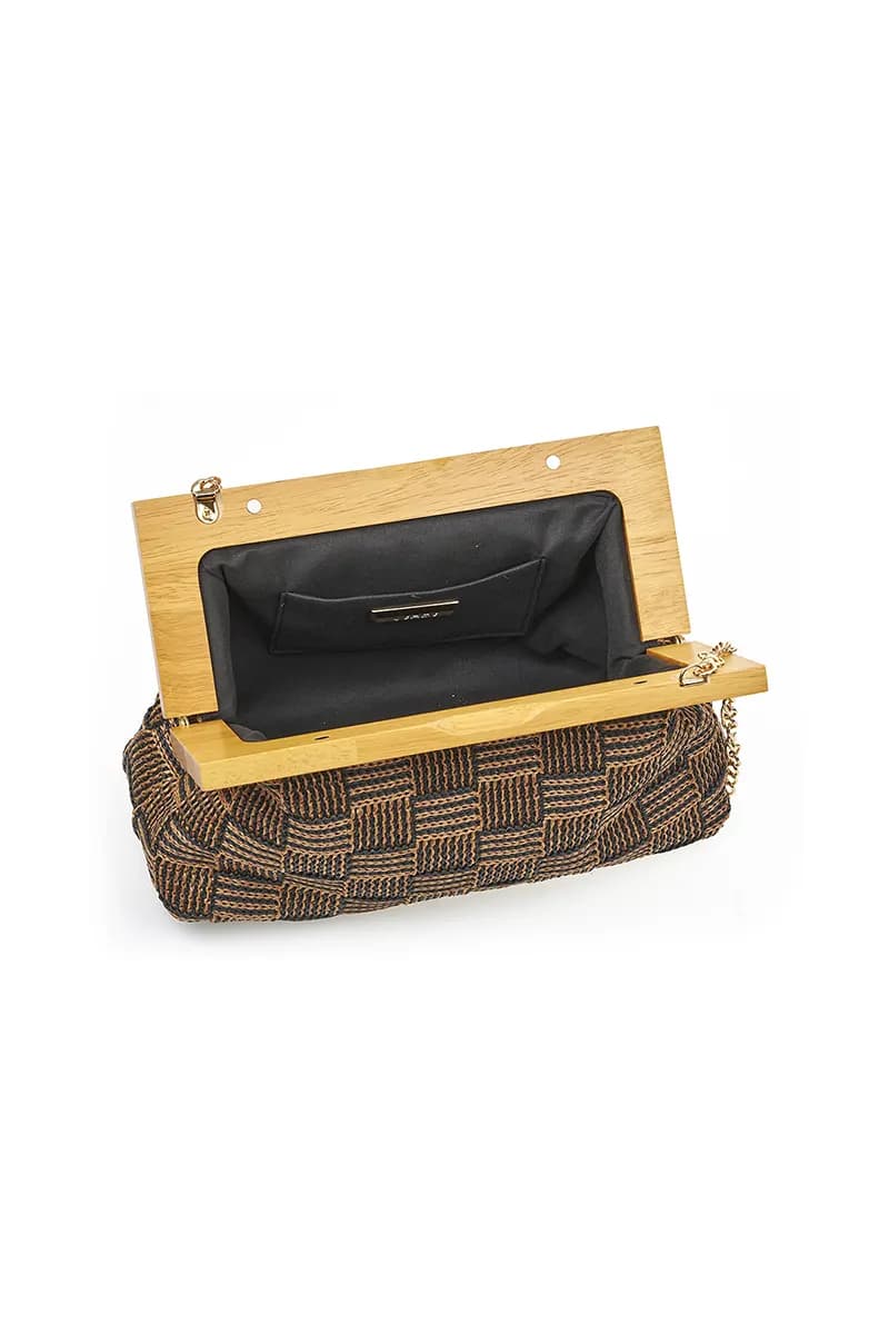 VERDE FASHION | Pochette paglia intrecciata - 8