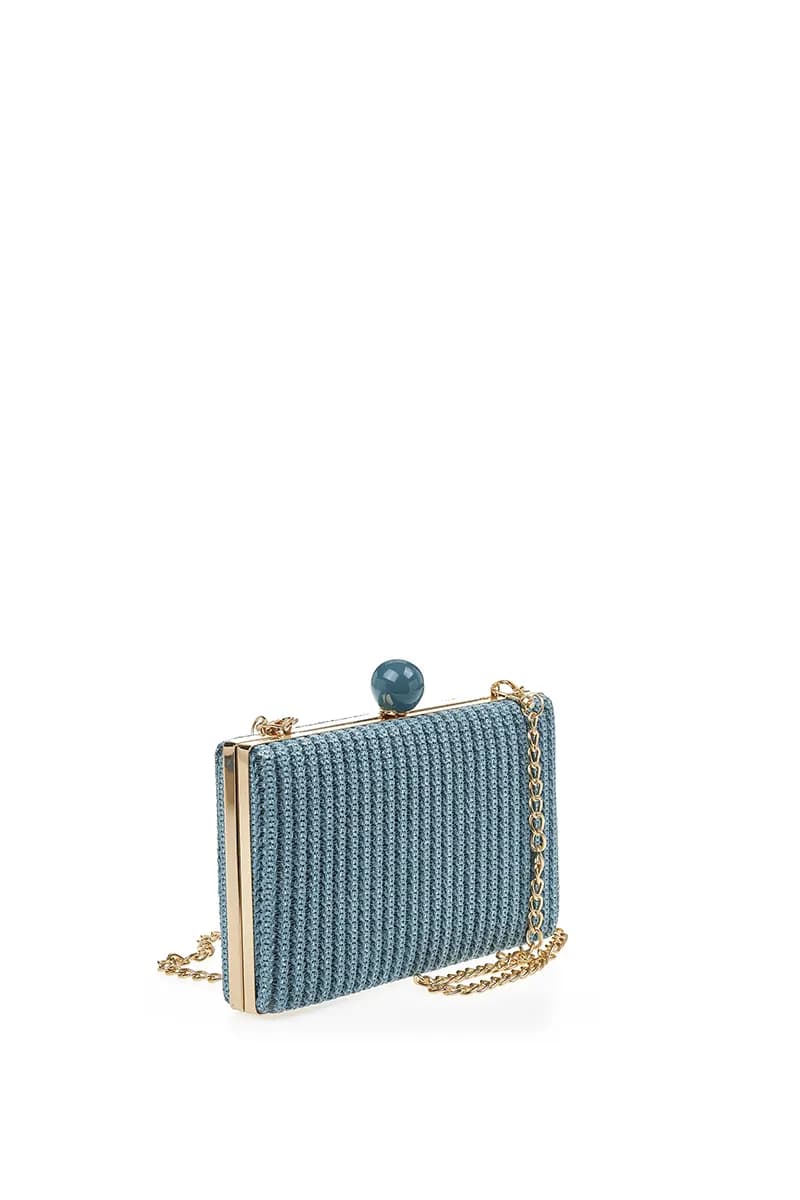 VERDE FASHION | Pochette paglia rettangolare - 11