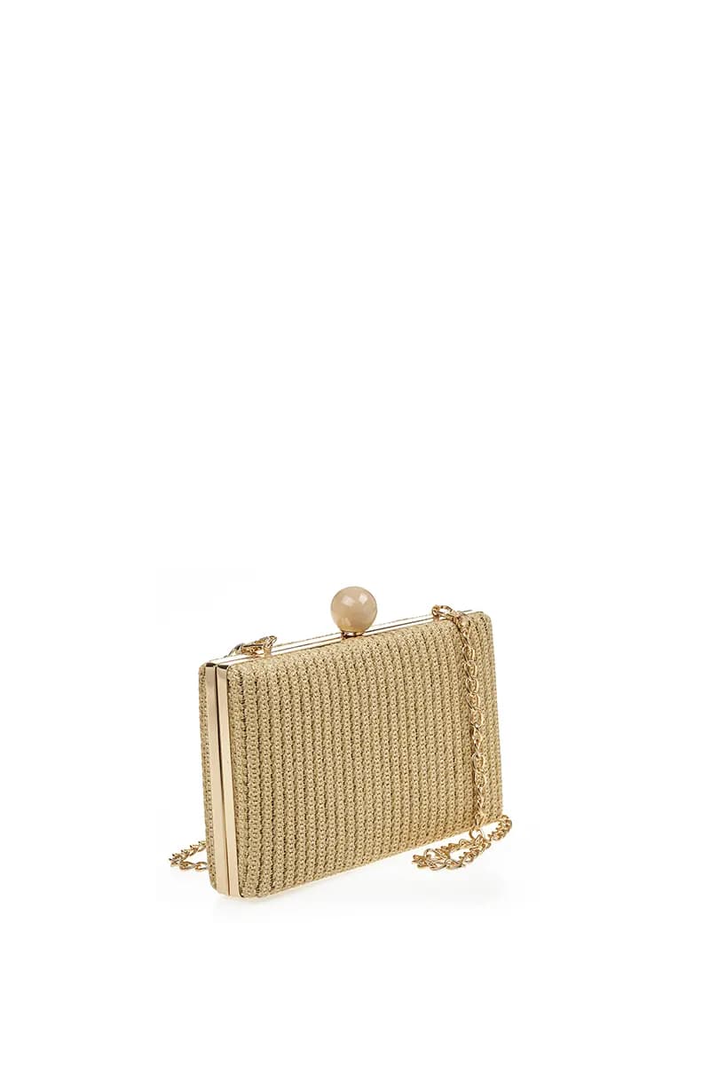 VERDE FASHION | Pochette paglia rettangolare - 7