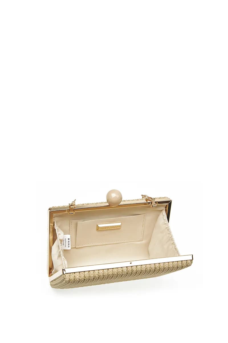 VERDE FASHION | Pochette paglia rettangolare - 8