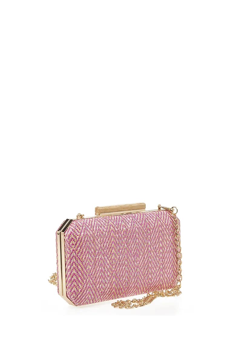 VERDE FASHION | Pochette paglia rombi - 2