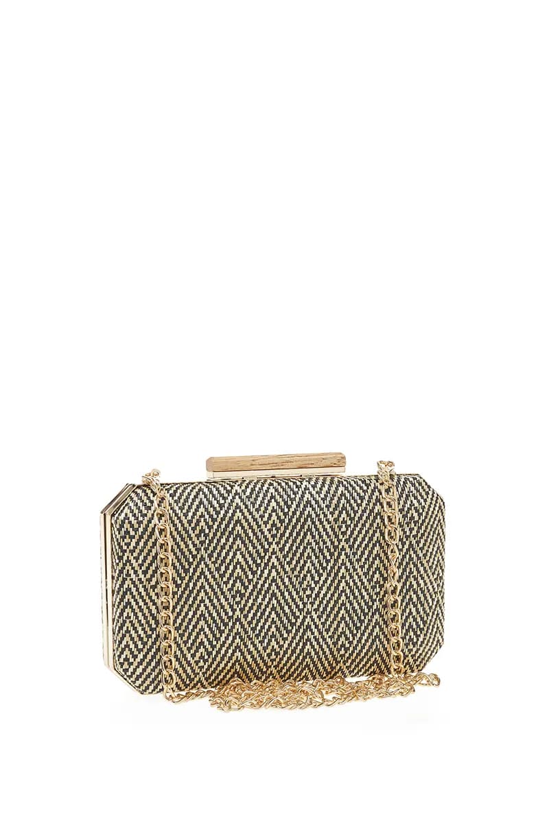 VERDE FASHION | Pochette paglia rombi - 11