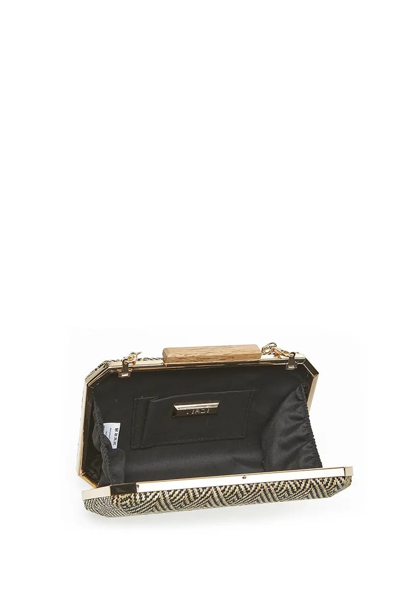 VERDE FASHION | Pochette paglia rombi - 12