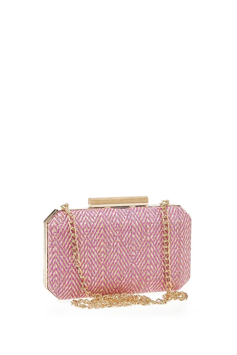 VERDE FASHION | Pochette paglia rombi - 3