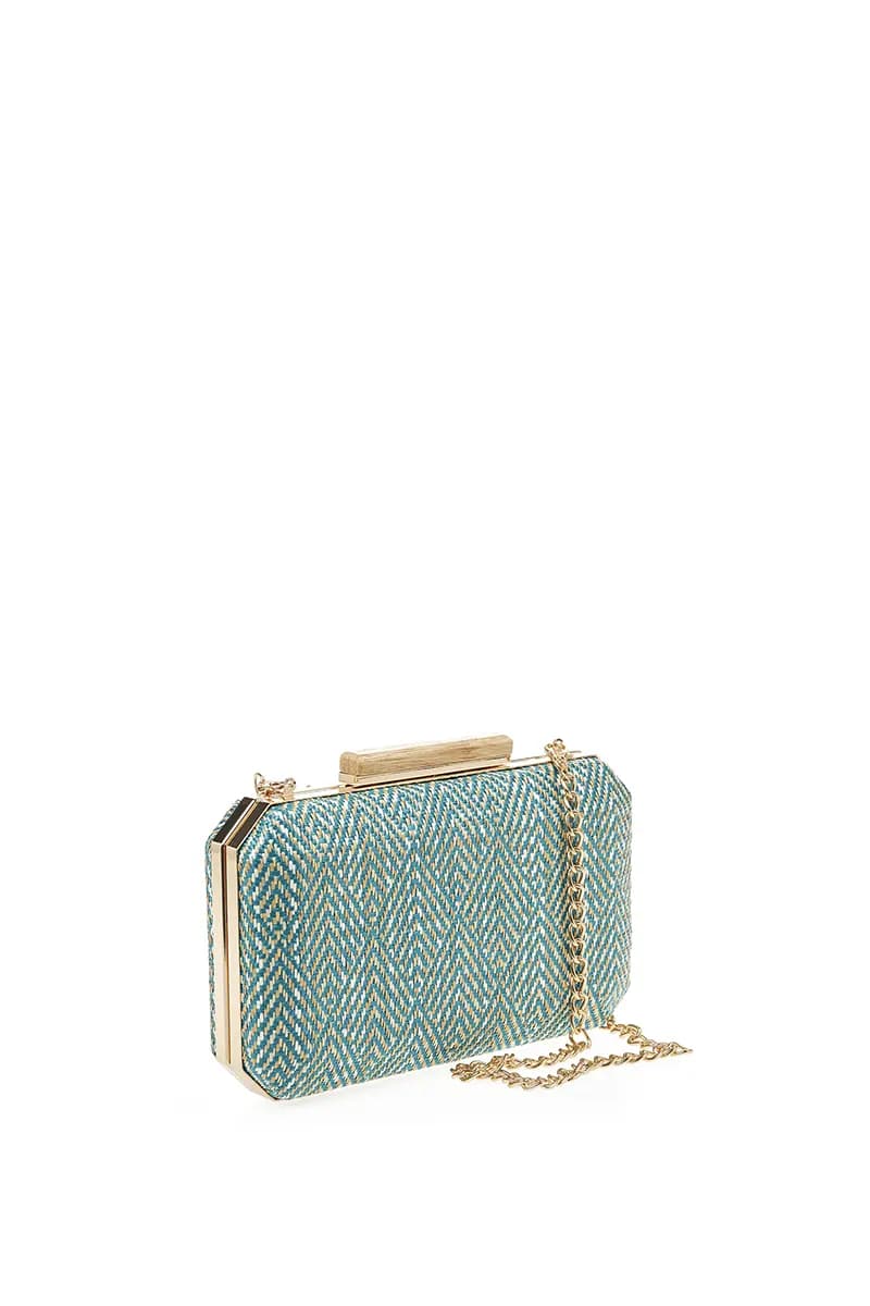 VERDE FASHION | Pochette paglia rombi - 6