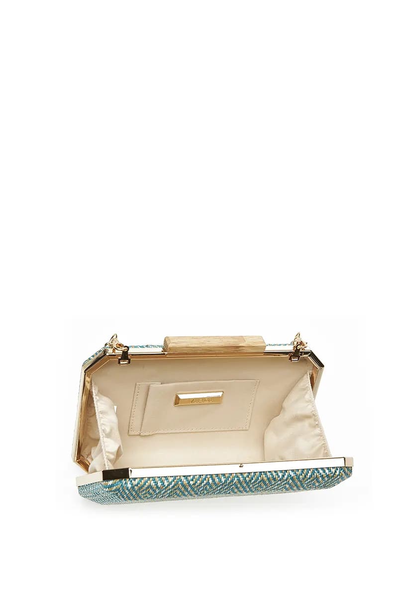 VERDE FASHION | Pochette paglia rombi - 8
