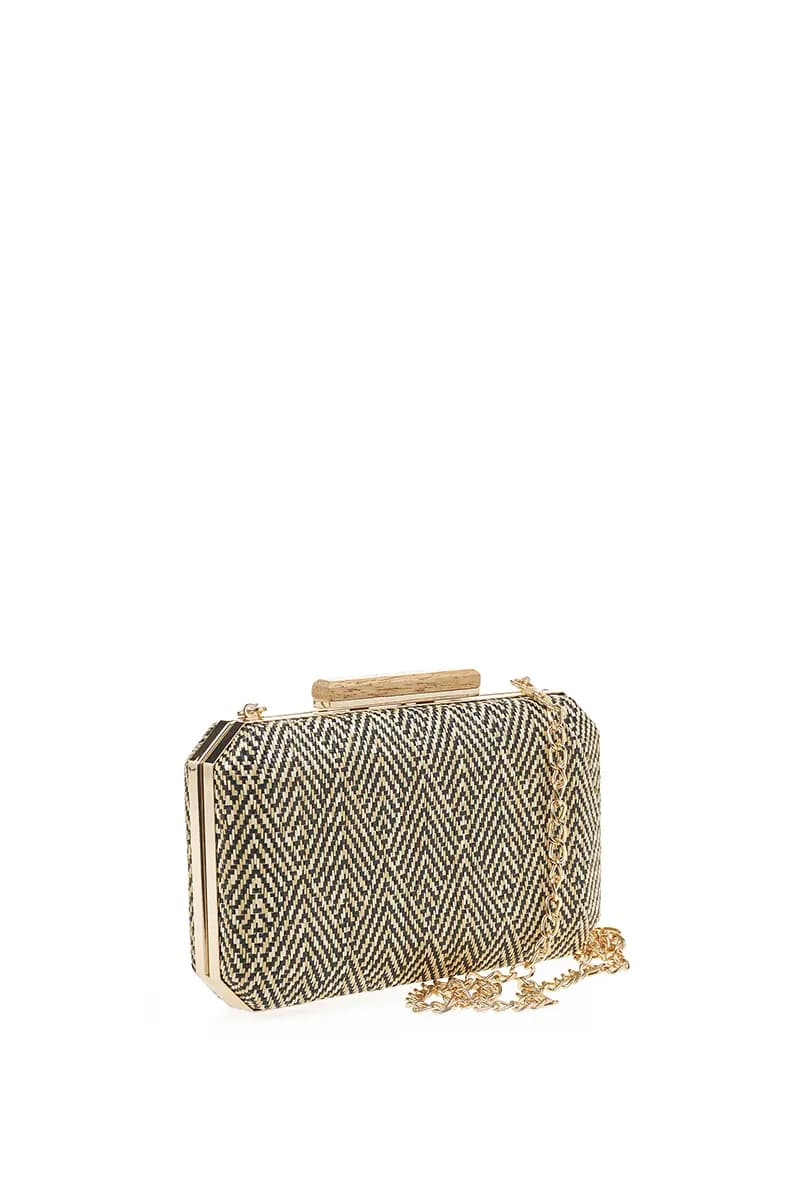 VERDE FASHION | Pochette paglia rombi - 10