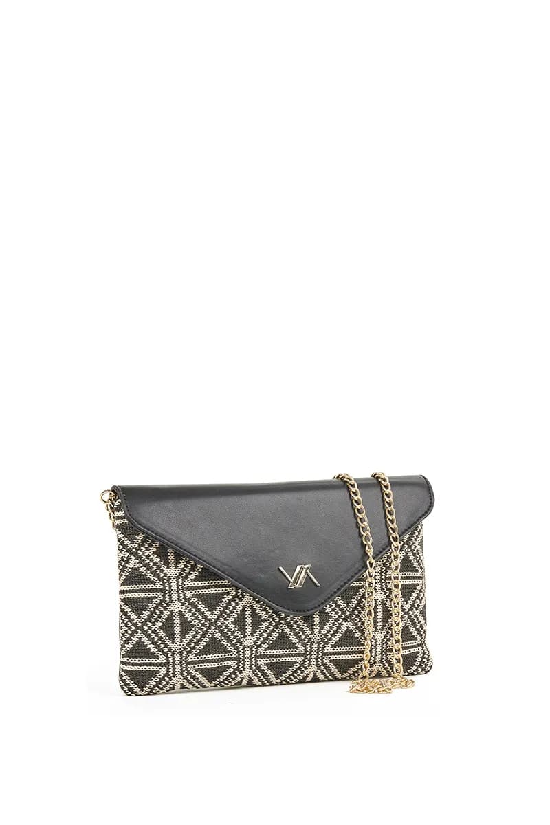 VERDE FASHION | Bustina paglia ed ecopelle - 1