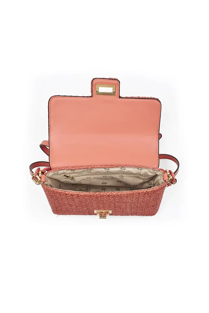 VERDE FASHION | Pochette paglia con patta - 16