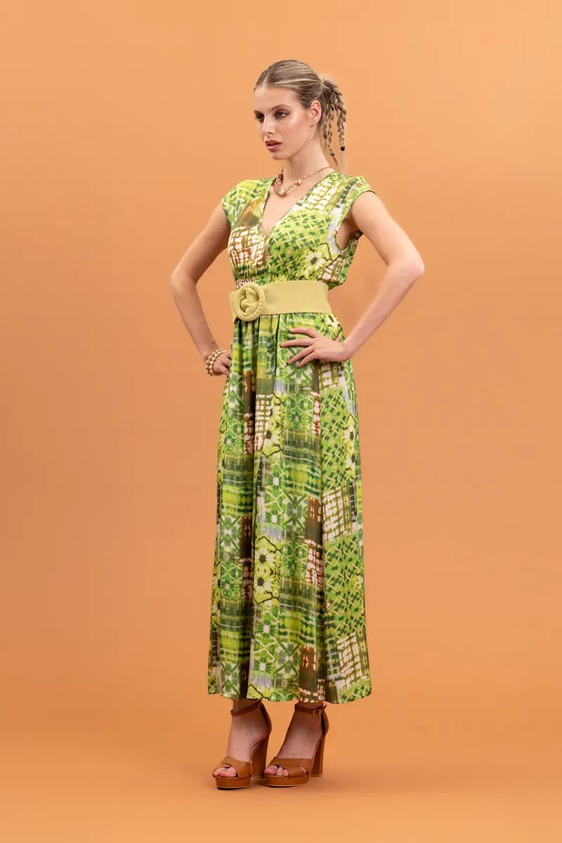 NUALY DAILY | Abito fantasia patchwork - 2