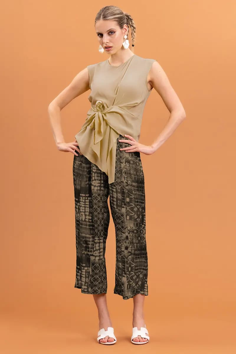 NUALY DAILY | Camicia giromanica con nodo - 2