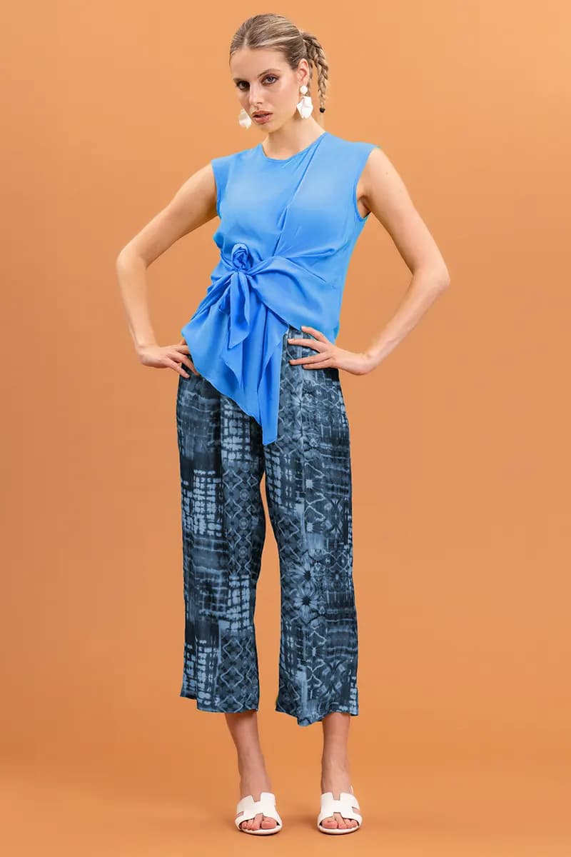 NUALY DAILY | Camicia giromanica con nodo - 3