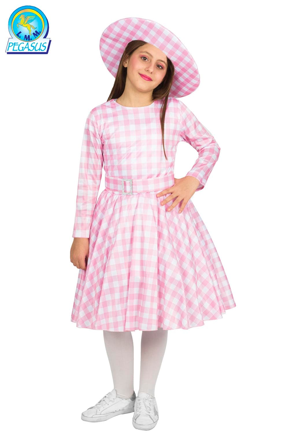 COSTUME CARNEVALE BAMBOLA ROSA DA 5 A 11 ANNI - PEGASUS 1069 - 3