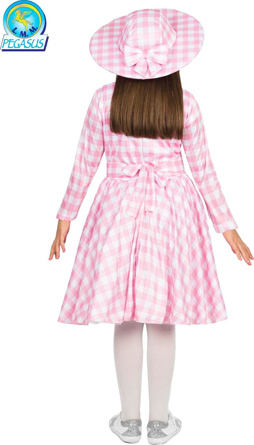 COSTUME CARNEVALE BAMBOLA ROSA DA 5 A 11 ANNI - PEGASUS 1069 - 2