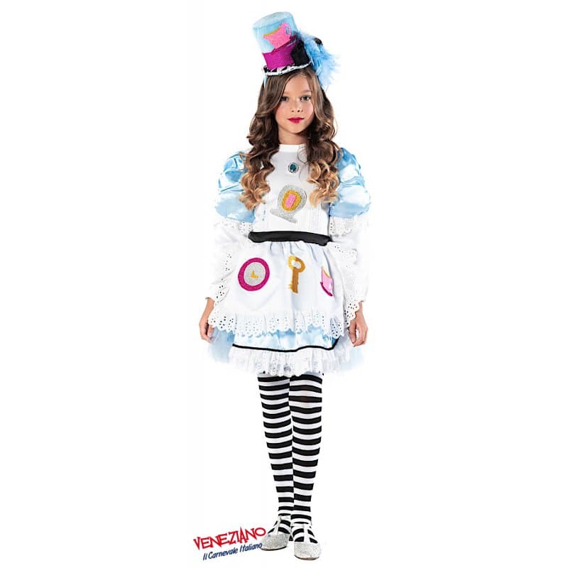 Costume carnevale alice nel paese delle favole prestige da 7 a 10 anni - veneziano 51151 - 3